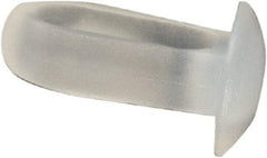 Made in USA - 0.085" to 0.09" Hole Diam, 0.217" OAL, Arrow Shank, Nylon Panel Rivet - 3/16" Length Under Head, 0.032" to 0.107" Material Thickness, 1/8" Head Diam - Industrial Tool & Supply