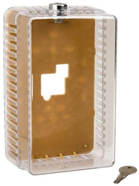 White-Rodgers - Plastic Dual Base, Thermostat Guard - 6-3/8" Inside Width x 3-1/4" Inside Depth x 3-1/2" Inside Height - Industrial Tool & Supply