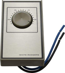 White-Rodgers - 40 to 85°F, Heat Only, Line Voltage Wall Thermostat - 120 to 277 Volts, SPST Switch - Industrial Tool & Supply