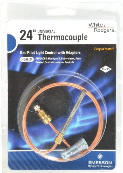 White-Rodgers - 24" Lead Length Universal Replacement HVAC Thermocouple - Universal Connection - Industrial Tool & Supply