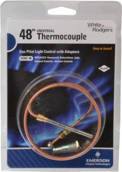 White-Rodgers - 48" Lead Length Universal Replacement HVAC Thermocouple - Universal Connection - Industrial Tool & Supply