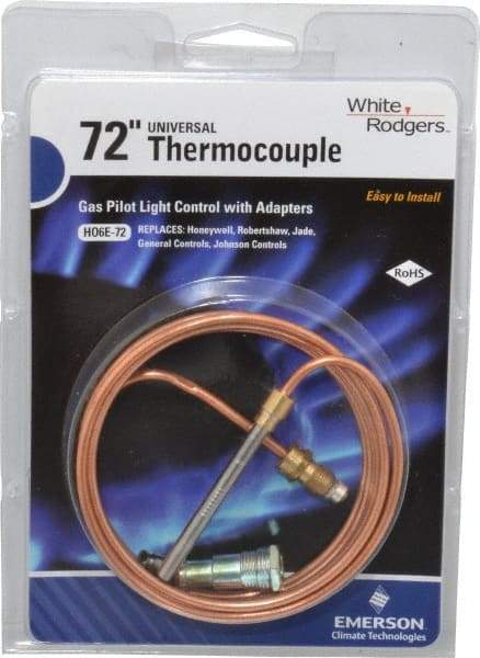 White-Rodgers - 72" Lead Length Universal Replacement HVAC Thermocouple - Universal Connection - Industrial Tool & Supply