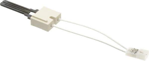 White-Rodgers - 120 VAC, 5 Amp, Two Terminal Receptacle with .093" Male Pins Connection, Silicon Carbide Hot Surface Ignitor - 9" Lead Length, For Use with Gas Burner - Industrial Tool & Supply