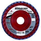 7 x 5/8-11" - 40 Grit - Zirconia Aluminum Type 27 - Fat Boy Resin Cloth Flap Disc - Industrial Tool & Supply