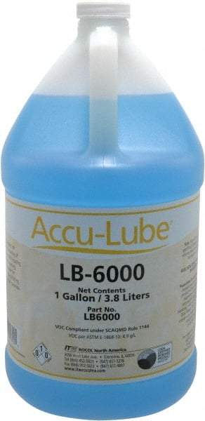 Accu-Lube - Accu-Lube LB-6000, 1 Gal Bottle Cutting & Sawing Fluid - Natural Ingredients, For Aluminum Machining, Drilling, Light-Duty Milling, Punching, Tapping - Industrial Tool & Supply