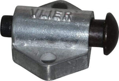 Vlier - 7/8" Base Width, 1/8" Stroke Len, 3/8" Stop Head OD, 21/32" Btw Mt Hole Ctrs, 19/32" Btw Mt Hole & Edge, Round Spring Locating Stop - 11/16" Body Len x 7/8" Body Width, 7/32" Base Thickness, 5.13 Lb Init, 10 Lb Mid, 14.9 Lb Final End Force - Industrial Tool & Supply