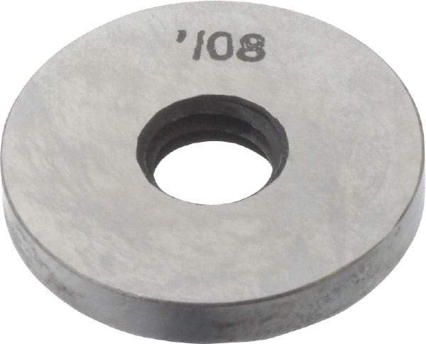 Value Collection - 0.108" Round Steel Spacer Block - Accuracy Grade B - Industrial Tool & Supply
