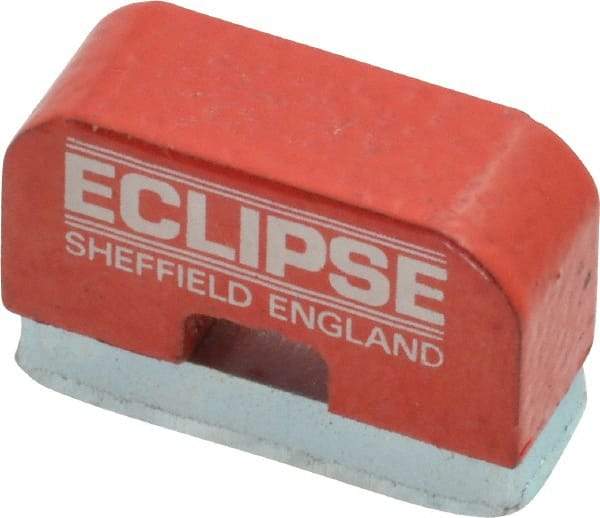 Eclipse - 5/16" Overall Width, 7/8" Deep, 7/16" High, 1 Lb Average Pull Force, Alnico Horseshoe Magnet - 550°C Operating Temprature, 1/4" Gap Width, 5/16" Pole Width, Grade 5 Alnico - Industrial Tool & Supply