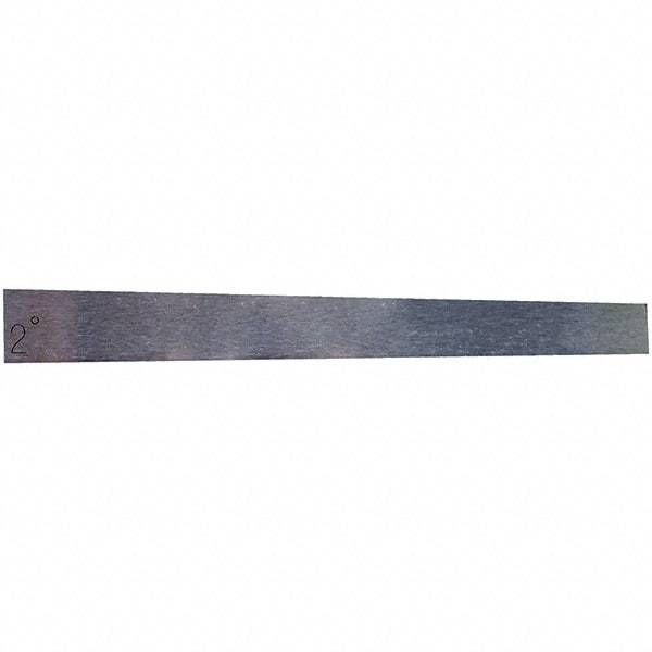 Value Collection - 2° Angle, 3 Inch Long, Angle Block - 55 RC Hardness - Industrial Tool & Supply
