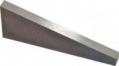 Value Collection - 15° Angle, 3 Inch Long, Angle Block - 55 RC Hardness - Industrial Tool & Supply