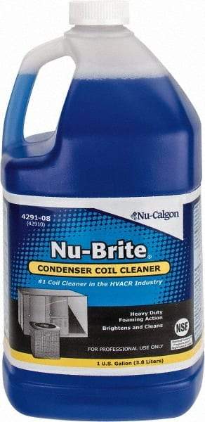 Nu-Calgon - 1 Gal Bottle HVAC Coil Cleaner - Alkaline Formula - Industrial Tool & Supply