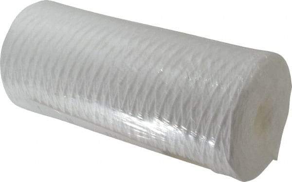 Pentair - 4-1/2" OD, 1µ, Polypropylene String-Wound Cartridge Filter - 9-7/8" Long, Reduces Sediments - Industrial Tool & Supply