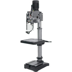 Jet - 20" Swing, Geared Head Drill Press - 12 Speed, 2 hp, Three Phase - Industrial Tool & Supply