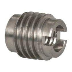 E-Z LOK - 1/4-20, Bright Finish, Stainless Steel Knife Insert - 3/8" Drill, 3/8" Hole Diam, 1/2" Long, 1/2" Min Grip, Grade 18-8 - Industrial Tool & Supply
