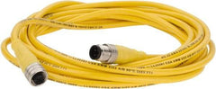 Brad Harrison - 4 Amp, M12 Male Straight to Female Straight Cordset Sensor and Receptacle - 250 VAC/VDC, 4m Cable Length, IP67 Ingress Rating - Industrial Tool & Supply