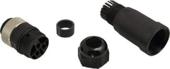 Brad Harrison - 13 Amp, Male Straight Field Attachable Connector Sensor and Receptacle - 600 VAC/VDC, IP67 Ingress Rating - Industrial Tool & Supply