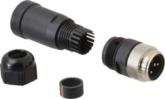 Brad Harrison - 13 Amp, Male Straight Field Attachable Connector Sensor and Receptacle - 600 VAC/VDC, IP67 Ingress Rating - Industrial Tool & Supply