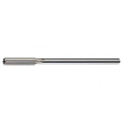 #12 STR / RHC HSS Straight Shank Straight Flute Reamer - Bright - Industrial Tool & Supply