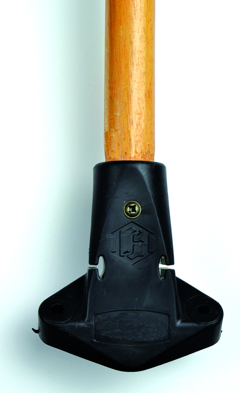 60 x 1-1/8" Wooden handle-Unbreakable Connector with Grip - Industrial Tool & Supply