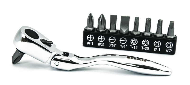 10 Piece - #11212 - Micro Flex Bit Driver Set - Industrial Tool & Supply