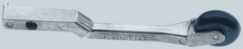 #11219 - 1/4 or 1/2 x 24'' Belt Size - 1 x 3/8'' Contact Wheel - Dynafile Contact Arm Assembly - Industrial Tool & Supply