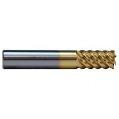 7/16 TuffCut SS 6 Fl High Helix TiN Coated Non-Center Cutting End Mill - Industrial Tool & Supply