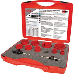 Rothenberger - Hole Saw Kits Minimum Saw Diameter (Inch): 3/4 Maximum Saw Diameter (Inch): 2-1/2 - Industrial Tool & Supply