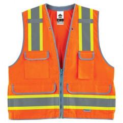 8254HDZ 2/3XL ORG HD SURVEYORS VEST - Industrial Tool & Supply