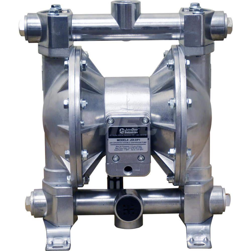 Air Operated Diaphragm Pump: 1″ NPT, Aluminum Housing