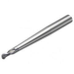 R216.42-02030-AP20G 1620 2mm 2 FL Solid Carbide Ball Nose End Mill w/Cylindrical Shank - Industrial Tool & Supply
