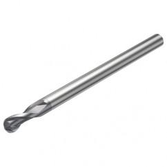 R216.42-10030-AQ15G P10 10mm 2 FL Solid Carbide Ball Nose End Mill w/Cylindrical Shank - Industrial Tool & Supply