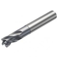 R216.24-12030DAI12G 1610 12mm 4 FL Solid Carbide End Mill - Corner Radius w/Cylindrical Shank - Industrial Tool & Supply
