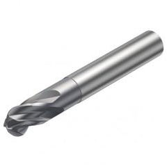 R216.44-12030-AI12G 1610 12mm 4 FL Solid Carbide Ball Nose End Mill w/Cylindrical Shank - Industrial Tool & Supply