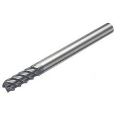 R215.H4-06050BAK02P 1620 6mm 4 FL Solid Carbide high feed End Mill w/Cylindrical Shank - Industrial Tool & Supply