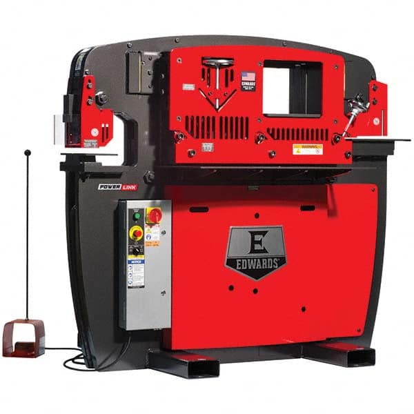 Edwards Manufacturing - Ironworkers Throat Depth (Inch): 9-3/4 Punching Pressure (Ton): 75 - Industrial Tool & Supply