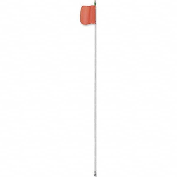 Checkers - Marking Flags Type: Warning Whip Flag Message or Pattern: Solid Color - Industrial Tool & Supply