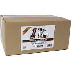 1Shot Steel Stud Anchor - Drywall & Hollow Wall Anchors Type: Self Drilling Material: Zinc - Industrial Tool & Supply