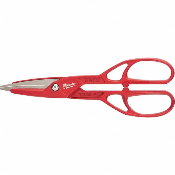 Milwaukee Tool - Snips Snip Type: Tinner's Snip Cut Direction: Straight - Industrial Tool & Supply