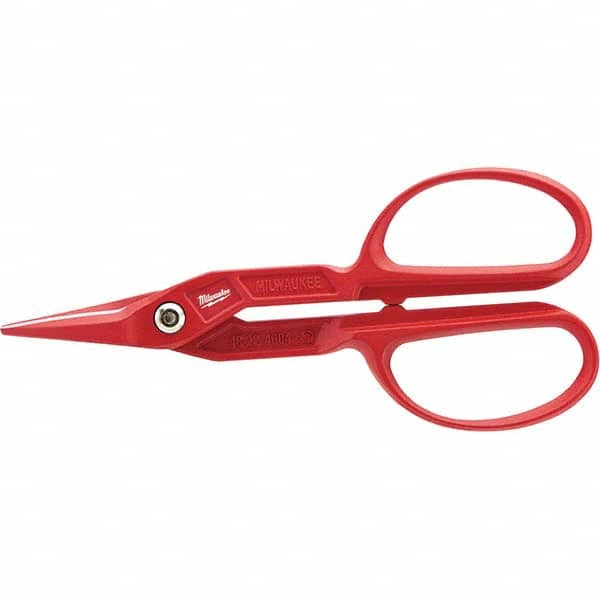 Milwaukee Tool - Snips Snip Type: Tinner's Snip Cut Direction: Straight - Industrial Tool & Supply