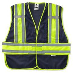 8240HL-NC XL/2XL NAVY 2-TONE VEST - Industrial Tool & Supply