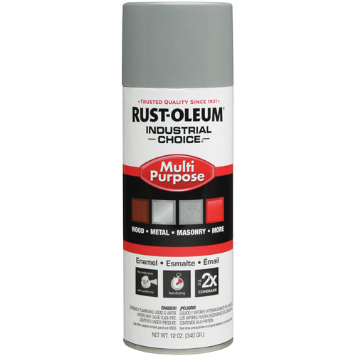 1600 Multi-Purpose ANSI 61 Light Gray Spray Paint - Exact Industrial Supply