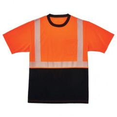 8280BK 5XL ORG/BLK PERF T-SHIRT - Industrial Tool & Supply