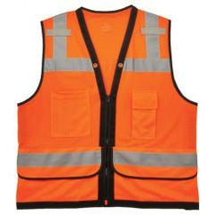8253HDZ L/XL ORANGE SURVEYORS VEST - Industrial Tool & Supply