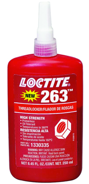 263 threadlocker Red High Strength - 250ml - Industrial Tool & Supply