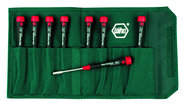 8 Piece - 3/32 - 1/4" - PicoFinish Precision Inch Nut Driver Set in Canvas Pouch - Industrial Tool & Supply