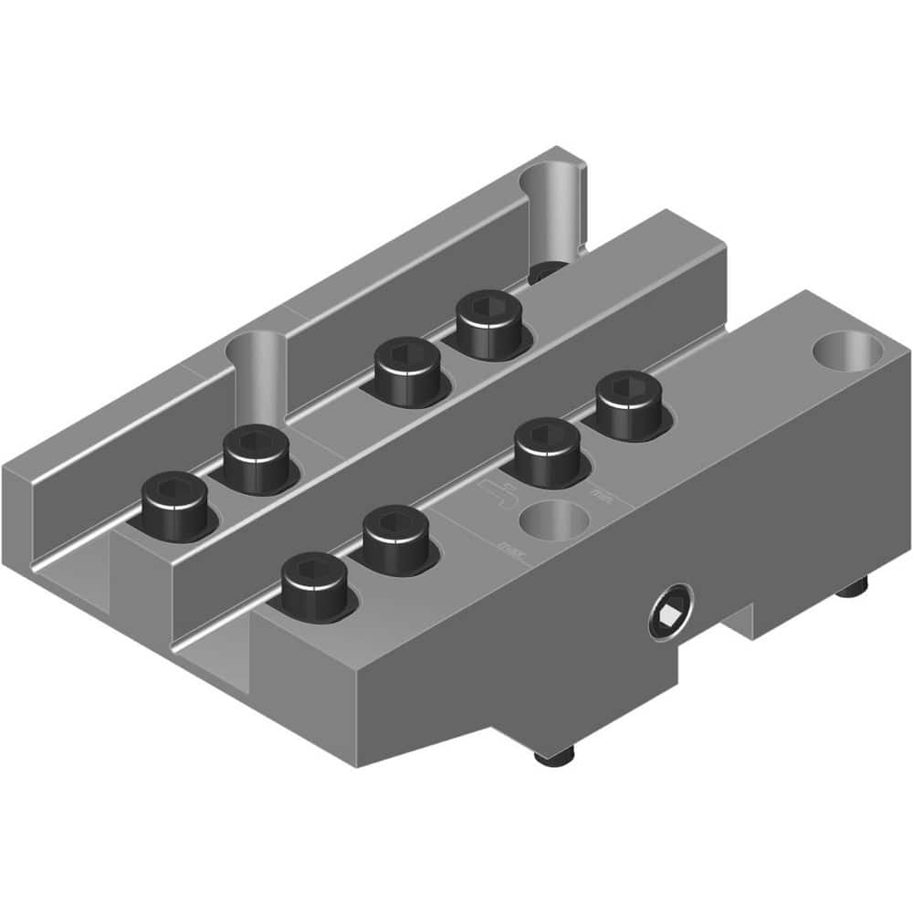 Swiss Gang Plates; Machine Compatibility: STAR; For Use With: STAR SW20; Number of Stations: 2; Quick Change: Yes; Material: Alloy Steel; Station Size: 2x16mm; Additional Information: Only ARNO split-shank ™FAST CHANGE ™ tool holders and fixed stops (wit