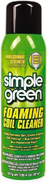 Simple Green - HVAC Cleaners & Scale Removers Container Size (oz.): 20 Container Type: Aerosol - Industrial Tool & Supply