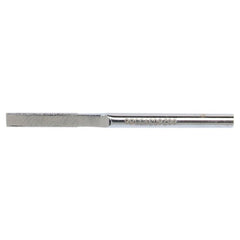0.030″ × 1/8″ Electroplated Diamond File Flat 100 Grit 5/8″ Diamond - Industrial Tool & Supply