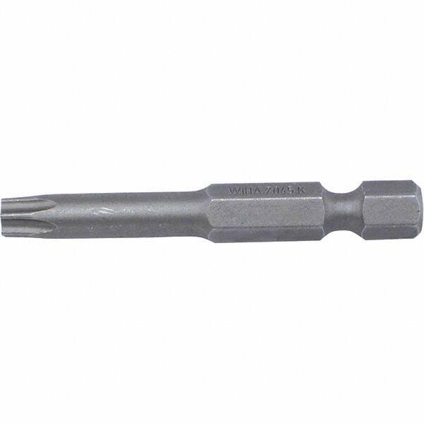Wiha - T6 Power Bit - 1/4" Drive, 2" OAL - Industrial Tool & Supply