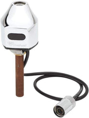 T&S Brass - Deck Plate Mounted Electronic User Adjustable Temperature Control Mixer Faucet - Powered by 120 Volt AC/DC, Single Hole Mounting Centers - Industrial Tool & Supply